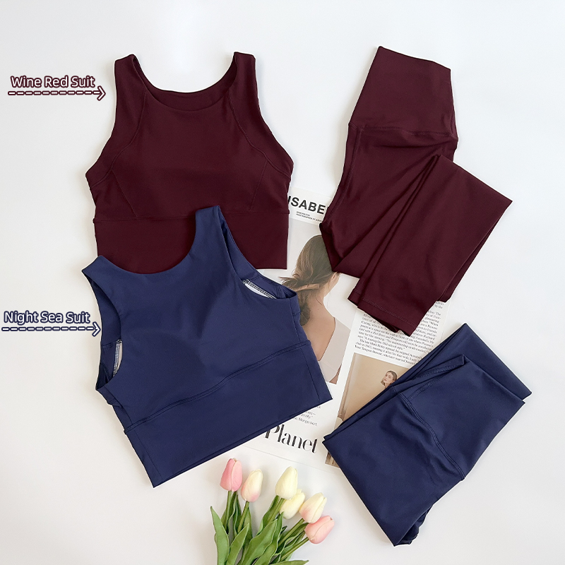 Crossfit Gym - 2 Set Pakaian Yoga Wanita Set